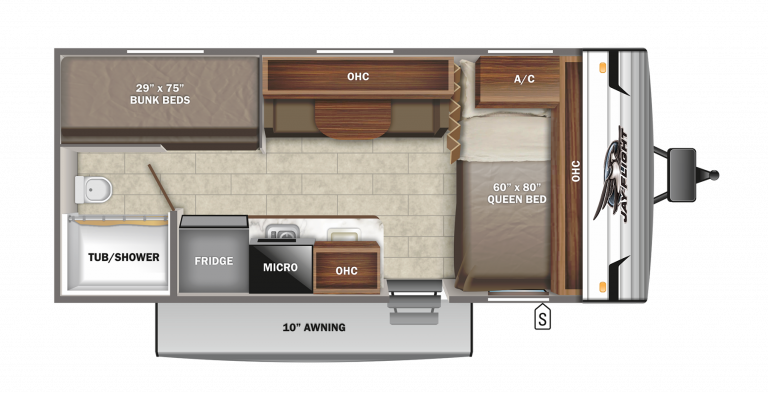 2021 Jayco Jay Flight SLX 7 174BH Floorplan