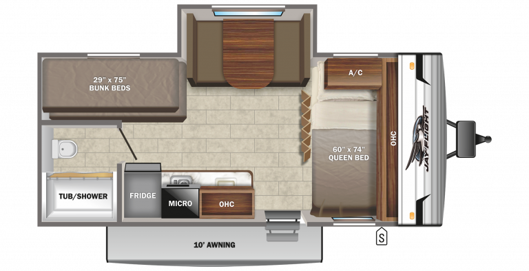 2022 Jayco Jay Flight SLX 7 184BS Floorplan