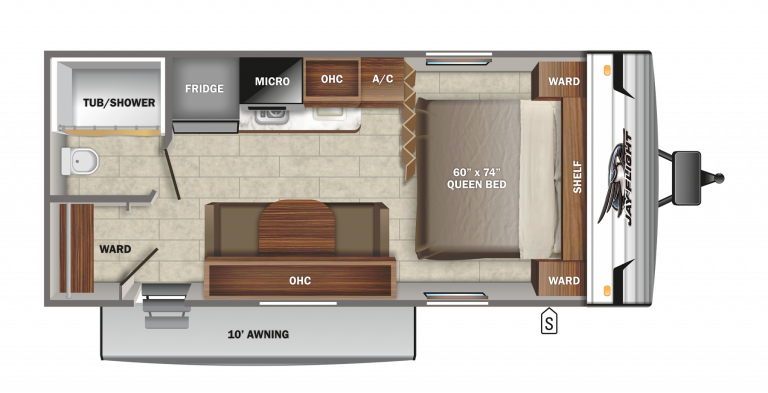 2022 Jayco Jay Flight SLX 7 195RB Floorplan