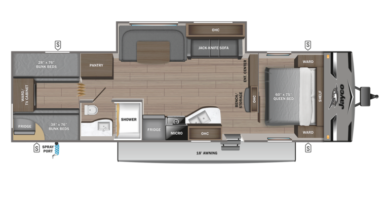 2023 Jayco Jay Flight 294QBS Floorplan