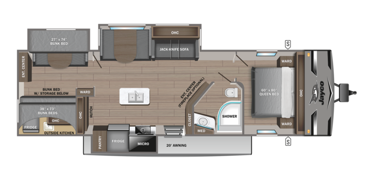 2023 Jayco Jay Flight 33RBTS Floorplan