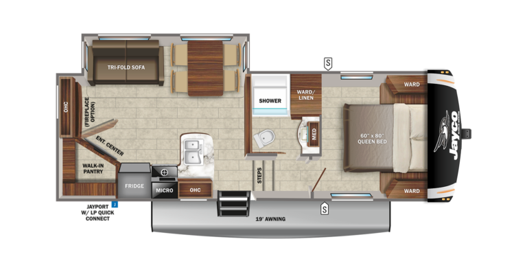 2022 Jayco Eagle HT FW 24RE Floorplan