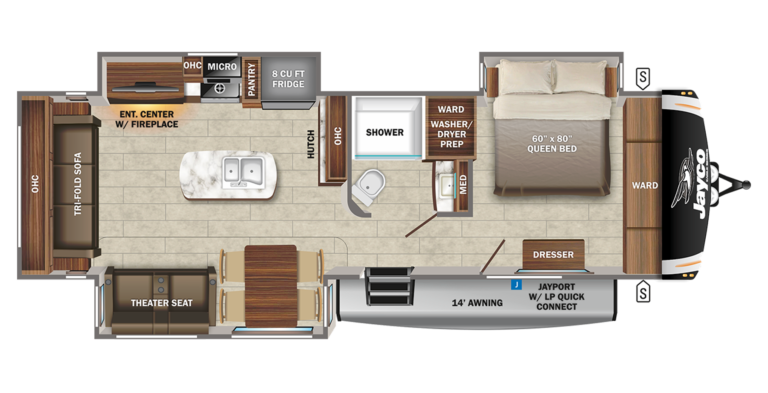 2022 Jayco Eagle HT TT 294CKBS Floorplan