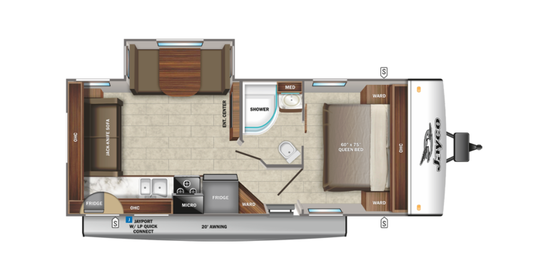 2022 Jayco Jay Feather 24RL Floorplan