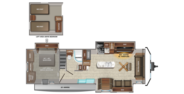 2022 Jayco Jay Flight Bungalow 40LOFT Floorplan