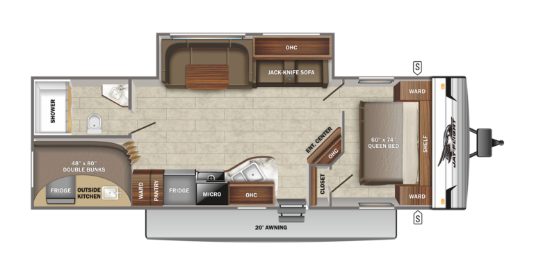 2022 Jayco Jay Flight SLX 8 295BHS floorplan