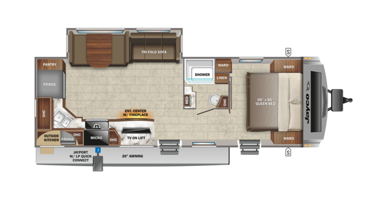 2022 Jayco White Hawk 27RK Floorplan