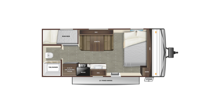 2022 Starcraft Autumn Ridge Single Axle 19BH Floorplan