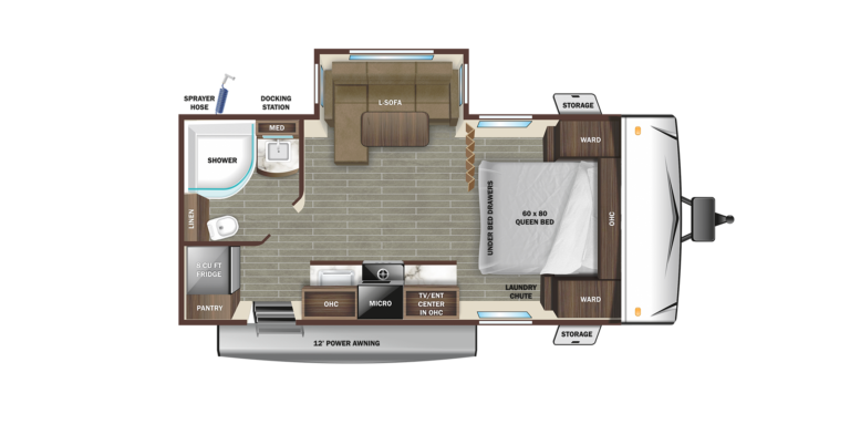 2022 Starcraft Super Lite 212FB Floorplan