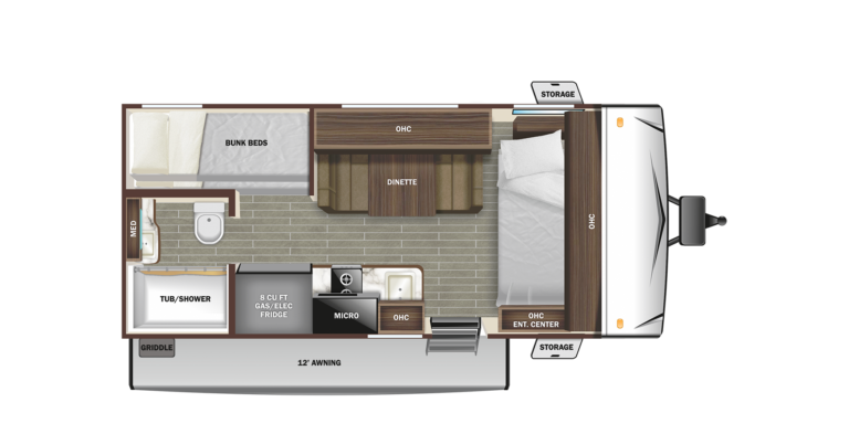 2022 Starcraft Super Lite Maxx 17BH Floorplan