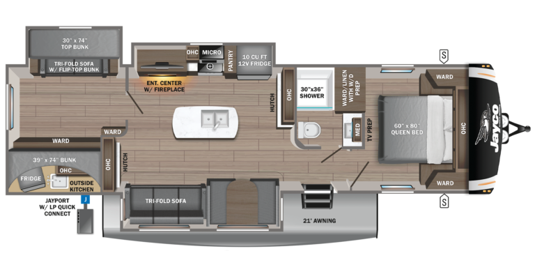 2023 Jayco Eagle HT 312BHOK Floorplan