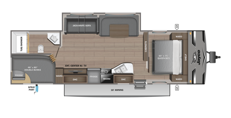 2023 Jayco Jay Flight 284BHS Floorplan