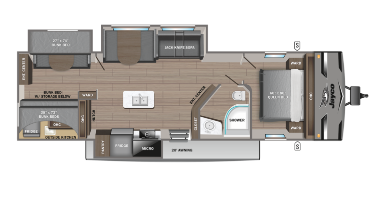 2023 Jayco Jay Flight 331BTS Floorplan