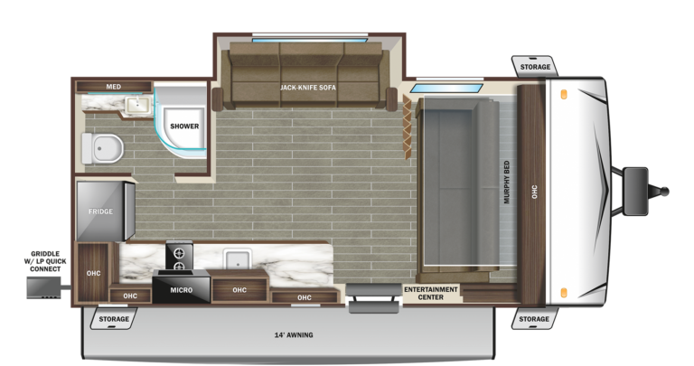 2023 Starcraft Super Lite Max 17MDS Floorplan