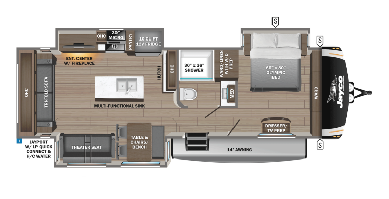 2025 Jayco Eagle HT TT 294CKBS Floorplan