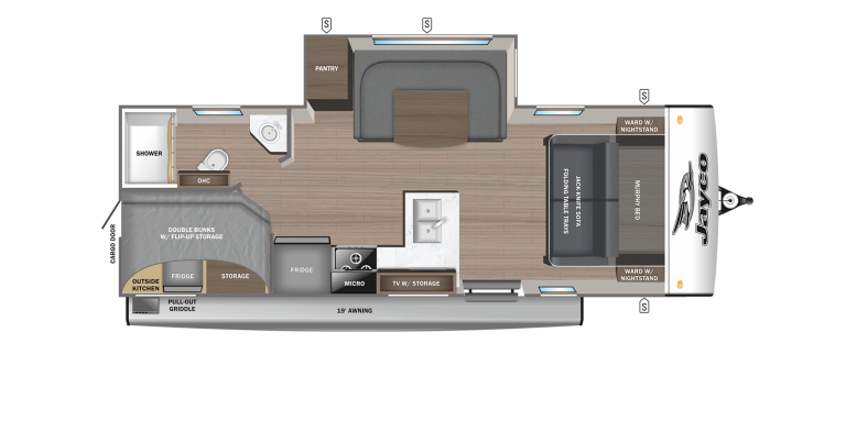 2025 Jayco Jay Feather 21MBH Floorplan