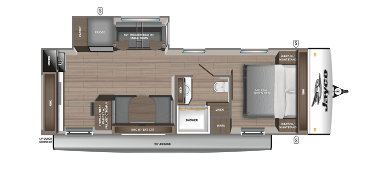 2025 Jayco Jay Feather 23RK Floorplan