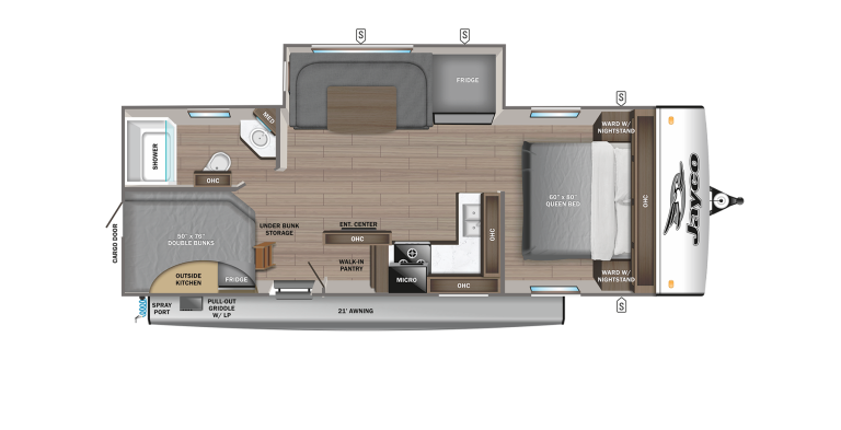 2025 Jayco Jay Feather 24BH Floorplan
