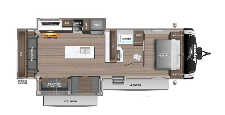 2025 Jayco Jay Feather 32RL Floorplan