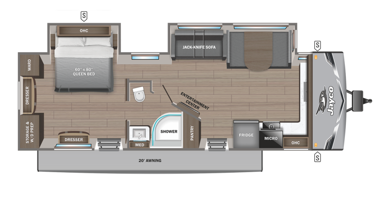 2025 Jayco Jay Flight 280FKS Floorplan