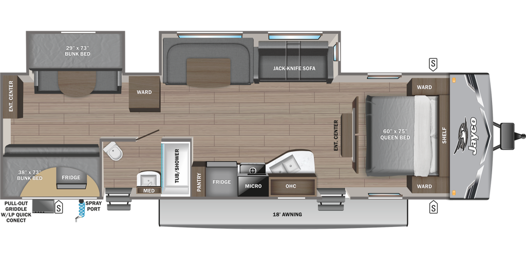 2025 Jayco Jay Flight 324BDS Floorplan