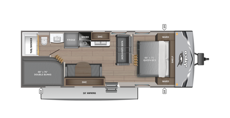 2025 Jayco Jay Flight SLX 260BH floorplan