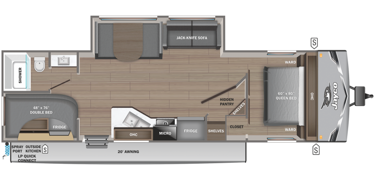 2025 Jayco Jay Flight SLX 263BHS Floorplan
