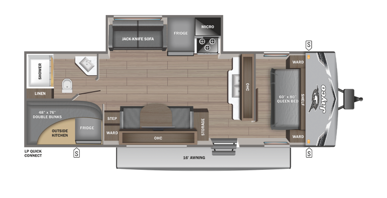 2025 Jayco Jay Flight SLX 265BHS Floorplan