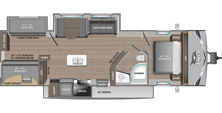 2025 Jayco Jay Flight SLX 333BTS Floorplan