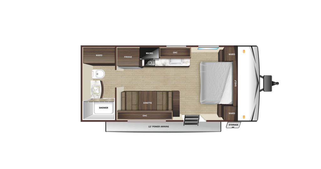 2025 Starcraft Autumn Ridge 182RB Floorplan