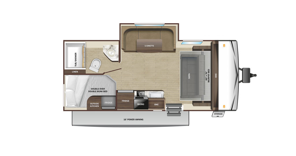 2025 Starcraft Autumn Ridge 188BHS Floorplan