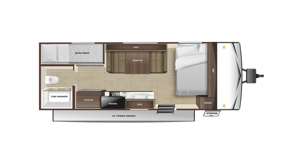 2025 Starcraft Autumn Ridge 19BH Floorplan