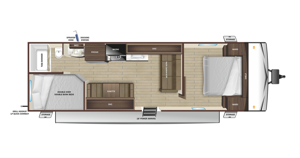 2025 Starcraft Autumn Ridge 26BH Floorplan