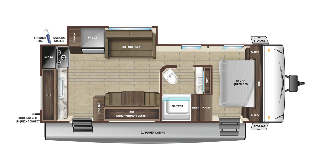 2025 Starcraft Super Lite 233ML Floorplan