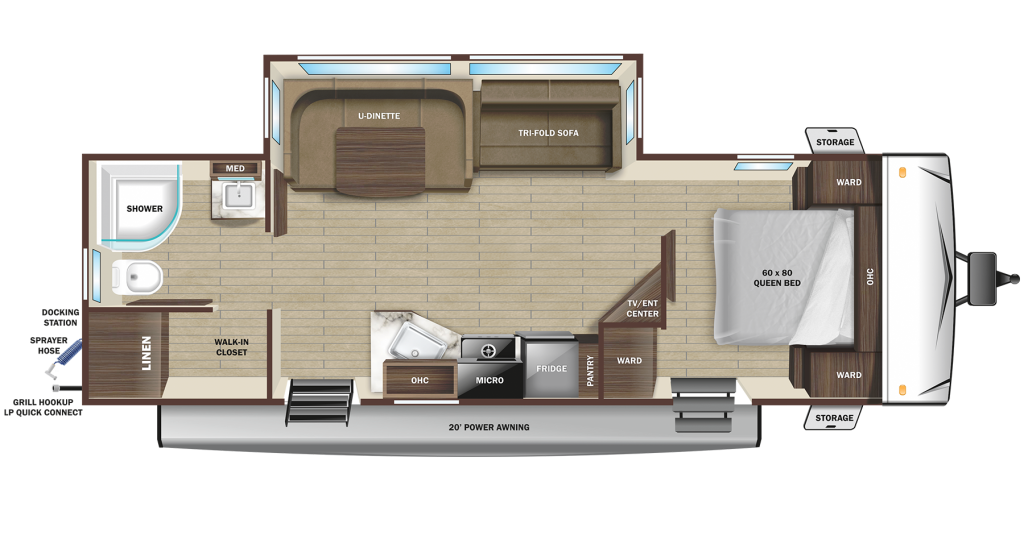 2025 Starcraft Super Lite 252RB Floorplan