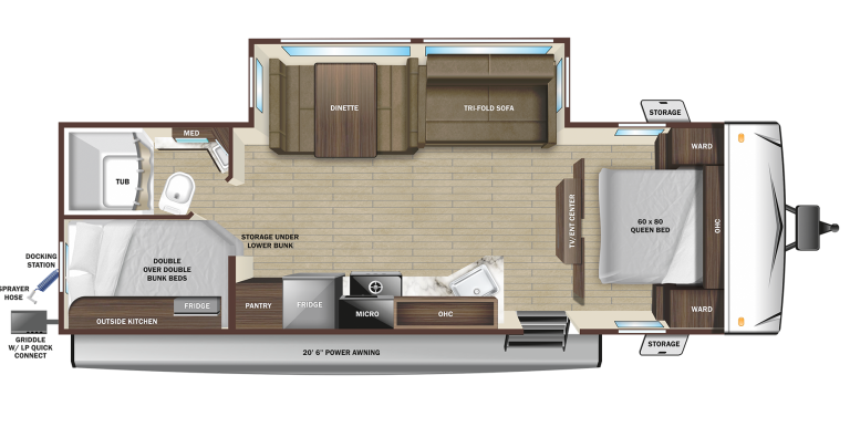 2025 Starcraft Super Lite 261BH Floorplan