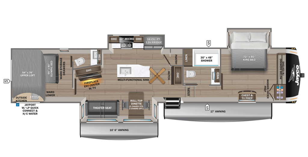 2026 Jayco Eagle FW 360DBOK Floorplan