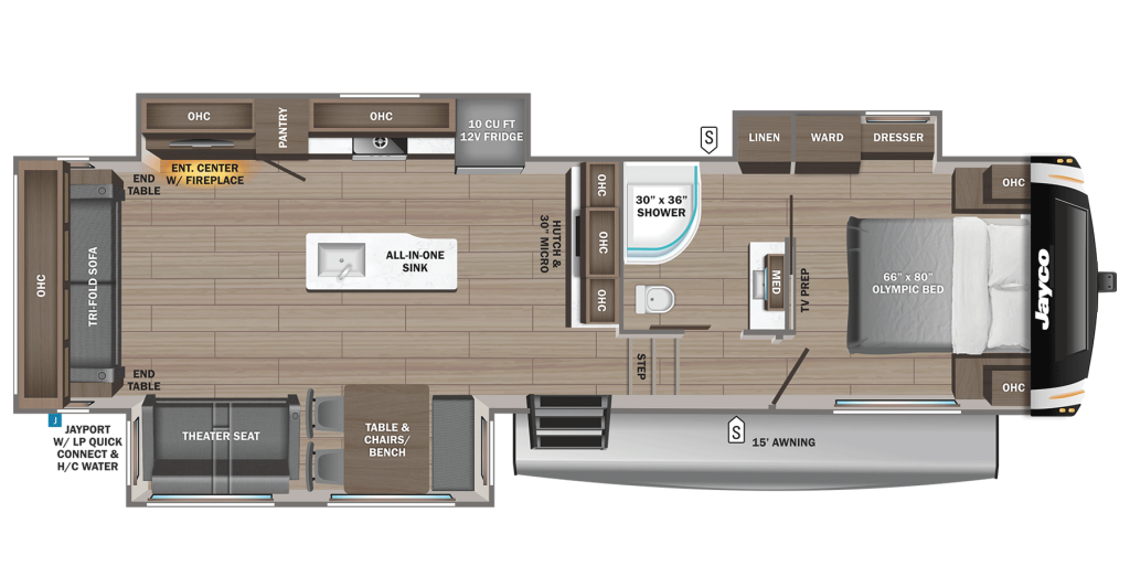 2026 Jayco Eagle HT FW 30CRT Floorplan