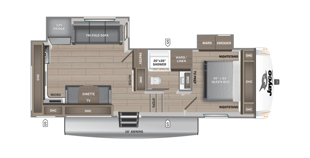 2026 Jayco Eagle SLE FW 24MLE Floorplan