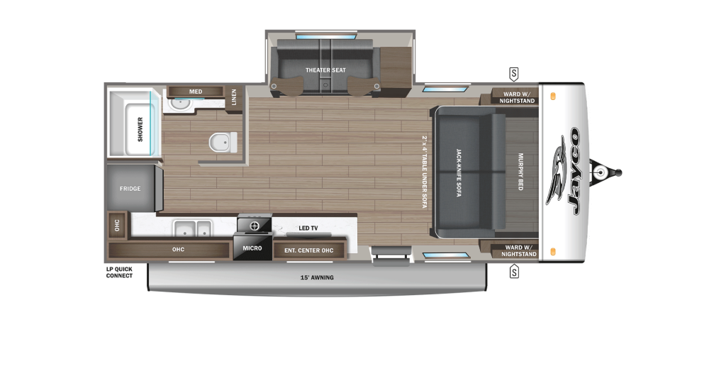 2026 Jayco Jay Feather 19MRK Floorplan