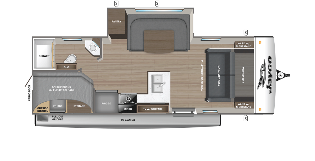 2026 Jayco Jay Feather 21MBH Floorplan