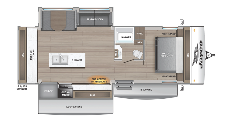 2026 Jayco Jay Feather 27MK Floorplan