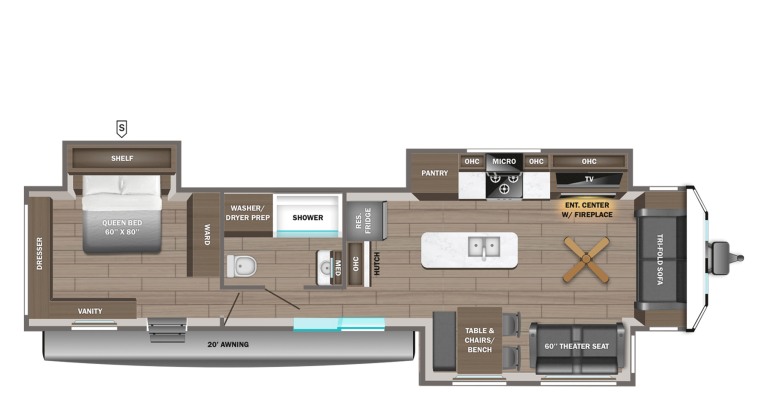 2026 Jayco Jay Flight Bungalow 401FLTS DS Floorplan