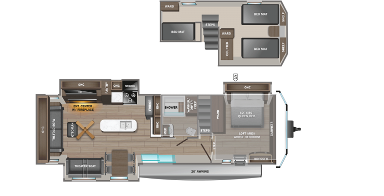 2026 Jayco Jay Flight Bungalow 40DLFT Floorplan