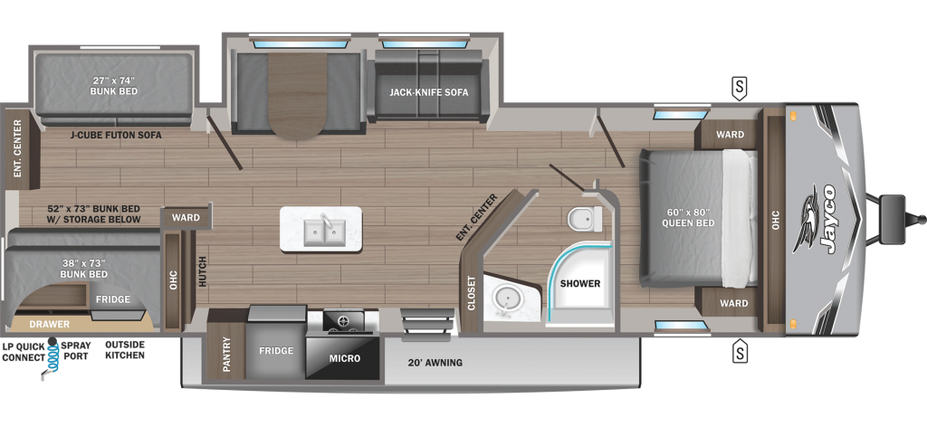 2026 Jayco Jay Flight SLX 333BTS Floorplan