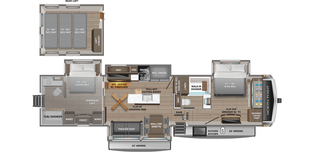 2026 Jayco North Point 390CKDS Floorplan