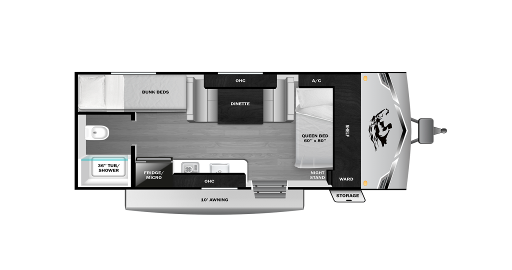 2026 Open Range Colt 17BH Floorplan