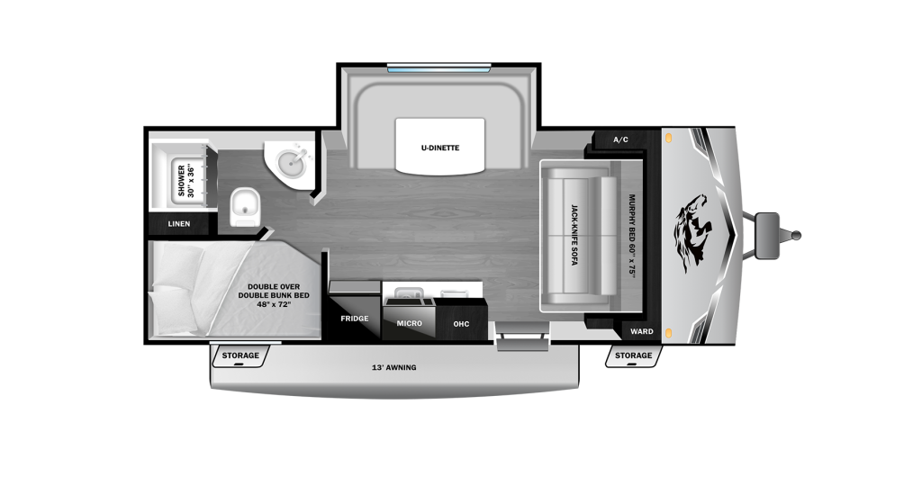 2026 Open Range Colt 18MBS Floorplan