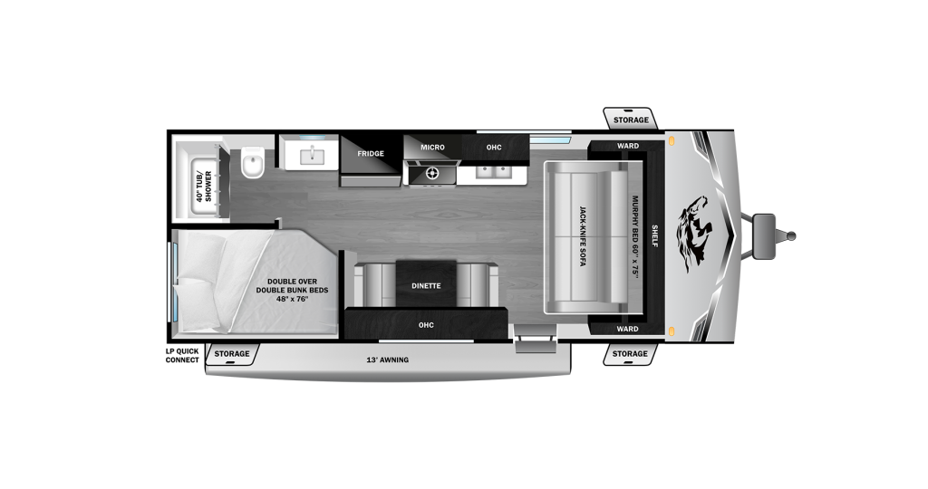 2026 Open Range Colt 20DB Floorplan