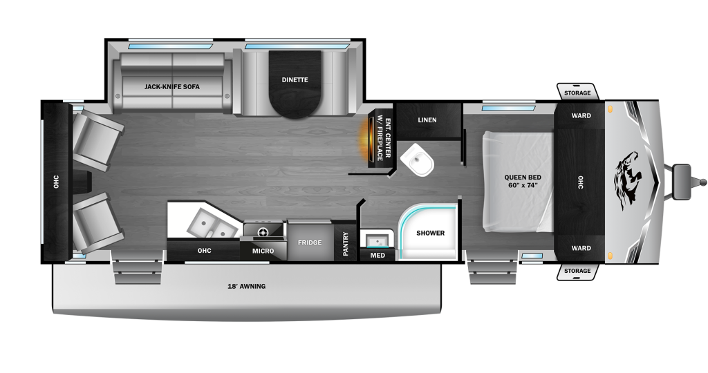 2026 Open Range Colt 26RCS Floorplan